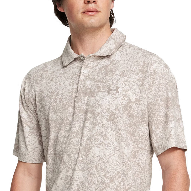 UNDER ARMOUR Iso-Chill Edge Men's Polo (Grey Matter) - Image 3
