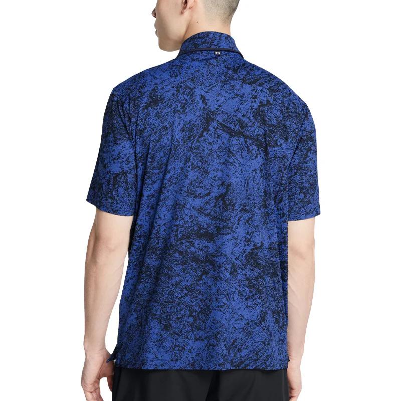 UNDER ARMOUR Iso-Chill Edge Men's Polo (Tech Blue/Navy) - Image 4