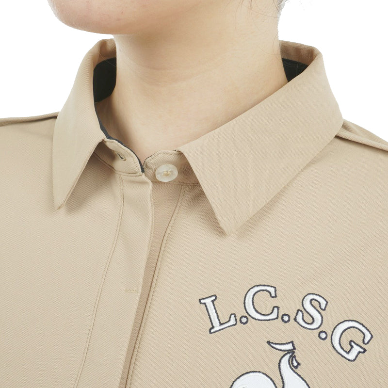 LE COQ SPORTIF GOLF Women's Polo (Beige) - Image 3