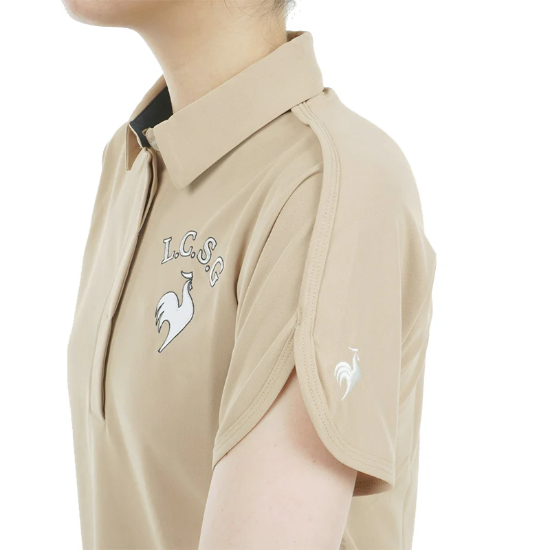 LE COQ SPORTIF GOLF Women's Polo (Beige) - Image 4