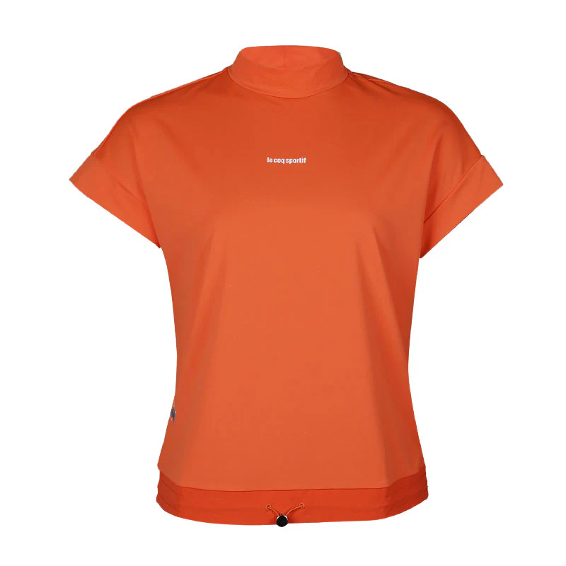LE COQ SPORTIF GOLF Rijoume Women's Mock Shirt (Orange)