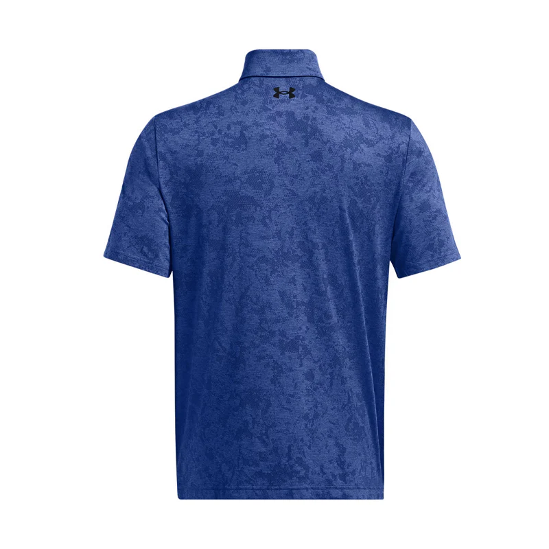 UNDER ARMOUR Playoff 3.0 Line Jacquard Men's Polo (Tech Blue) - Image 2
