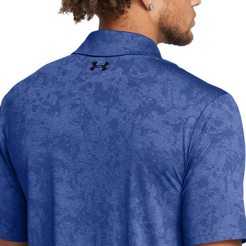 UNDER ARMOUR Playoff 3.0 Line Jacquard Men's Polo (Tech Blue) - Image 4