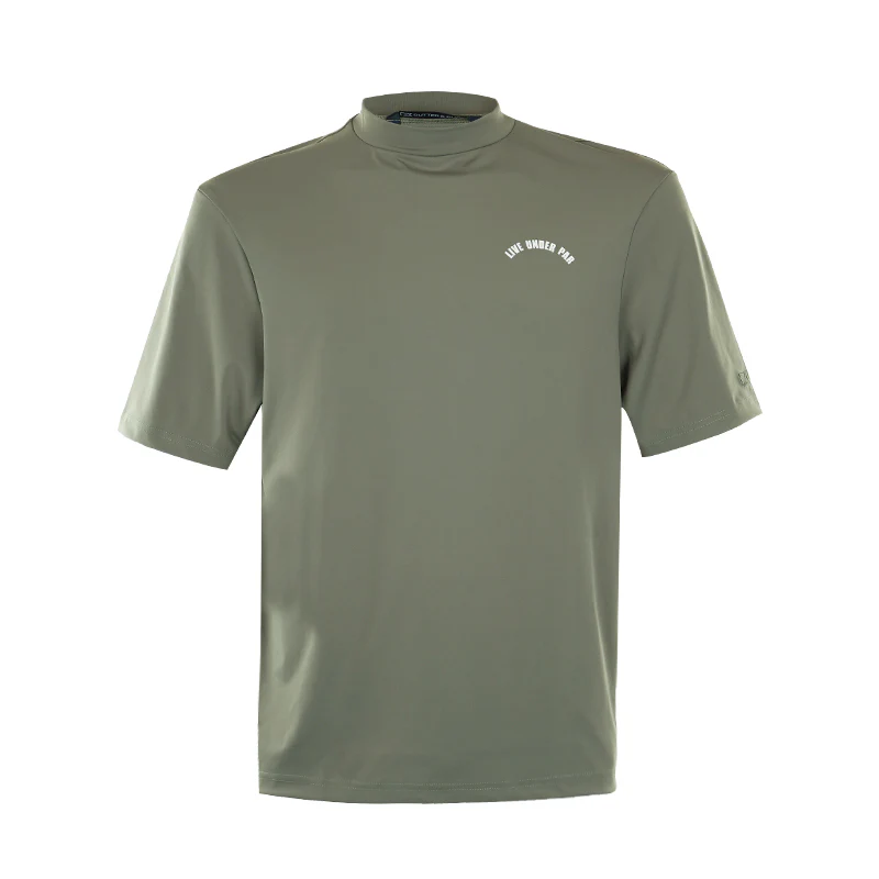 CUTTER & BUCK Oversized Men's Mock Shirt (Olive)