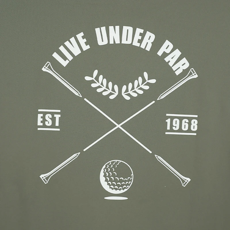 CUTTER & BUCK Oversized Men's Mock Shirt (Olive) - Image 4