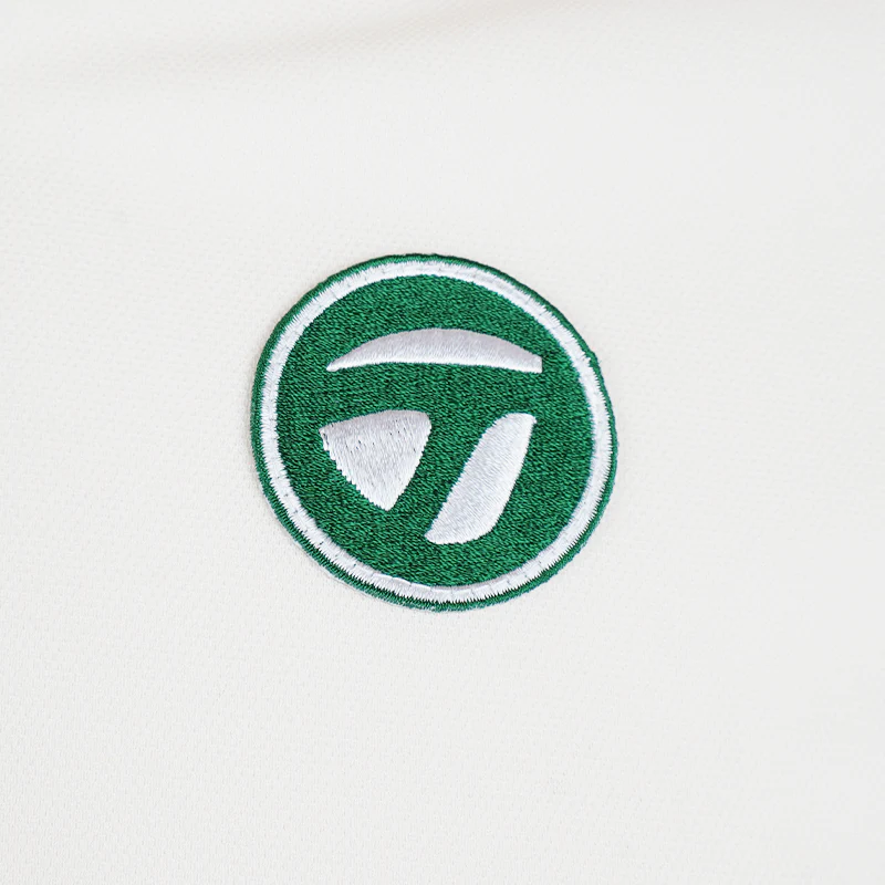 TAYLORMADE Summer Commemorative 2024 Men's Polo (Sand/Green/White) - Image 4