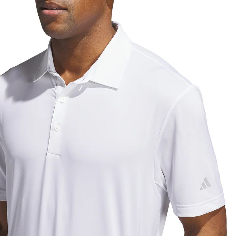 ADIDAS Ultimate365 Solid Men's Polo (White) - Image 3