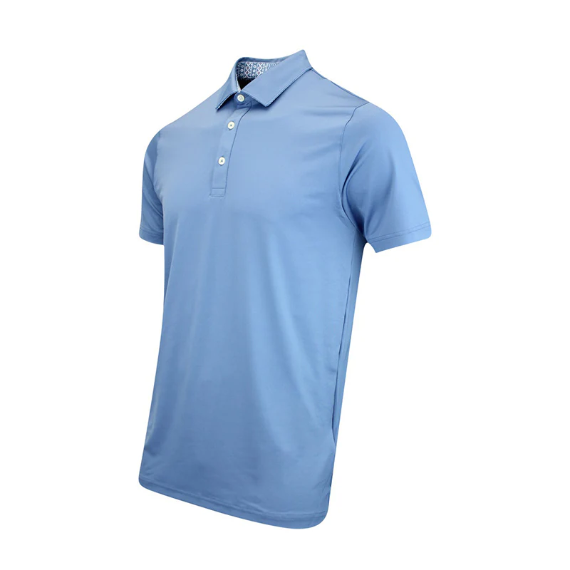 PUMA Fair Isle Trim Men's Polo (Blue Horizon) - Image 3