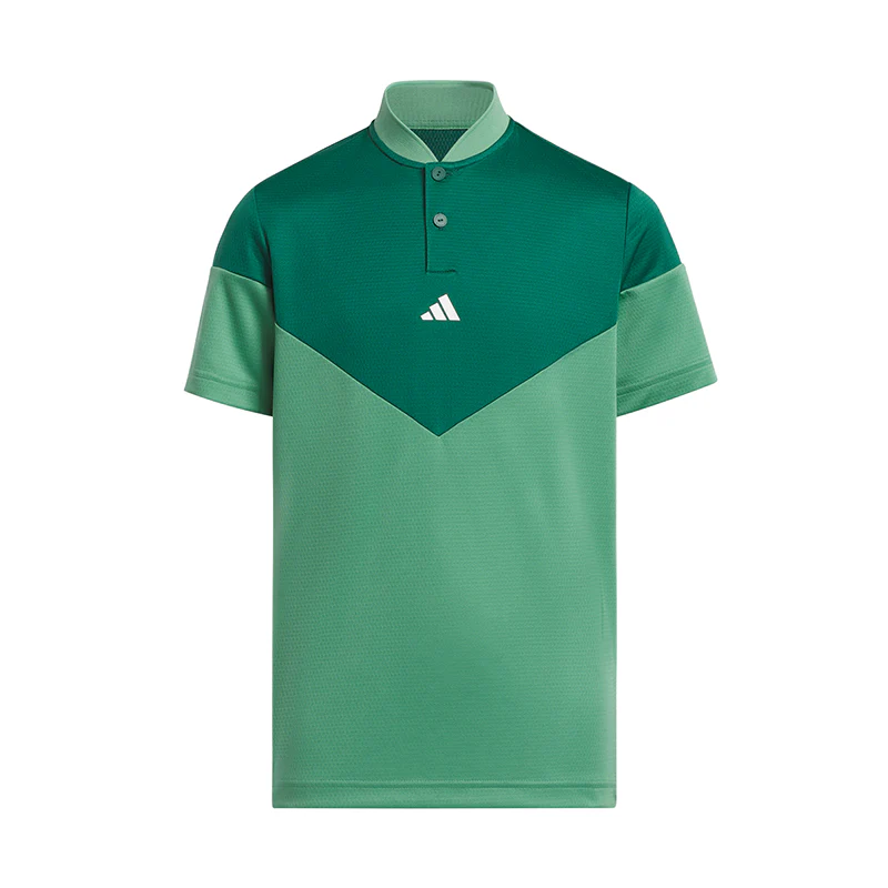ADIDAS HEAT.RDY Sport Collar Boy's Polo (Green)