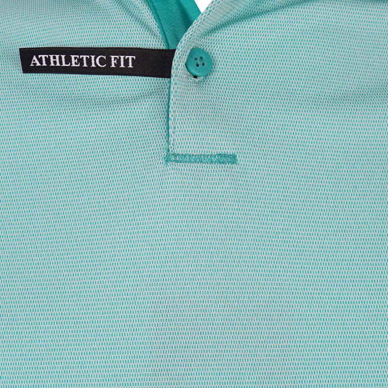 FOOTJOY Geo Jacquard MenÆs Polo (Green) - Image 3