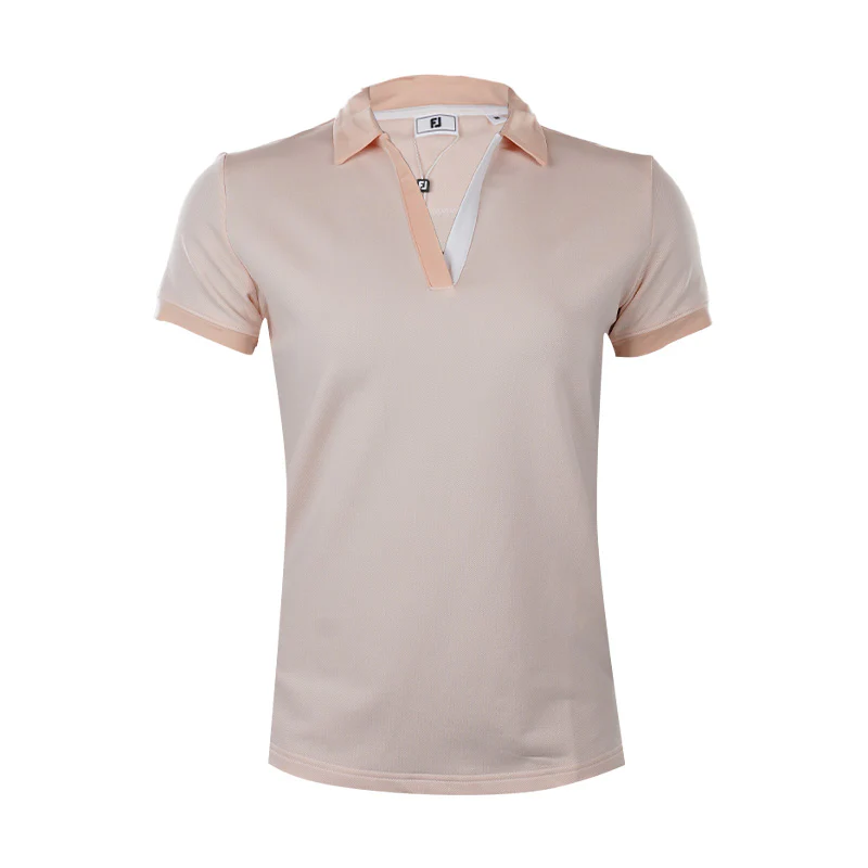 FOOTJOY Birdseye Women?s Open Placket Polo (Sunset)