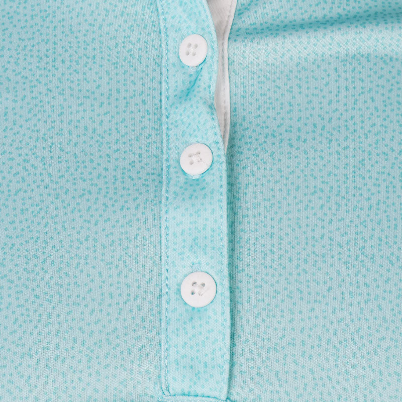 FOOTJOY Dot Print Women's Polo (Aqua) - Image 3