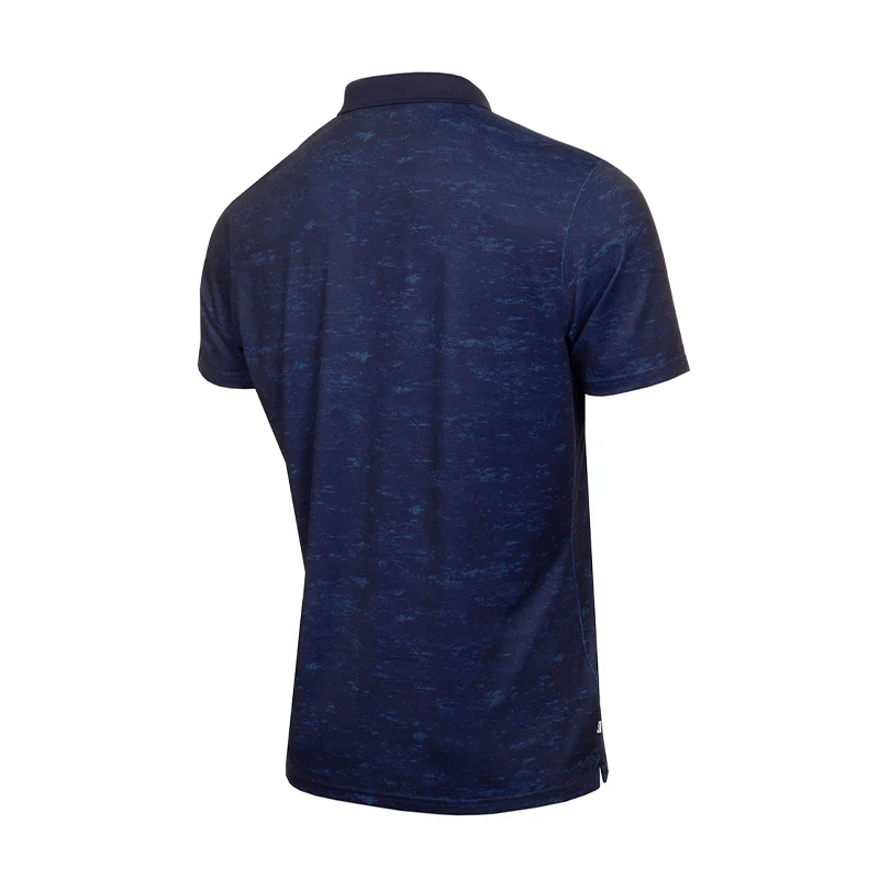 CALVIN KLEIN Textured Slate Men's Polo (Evening Blue) - Image 2