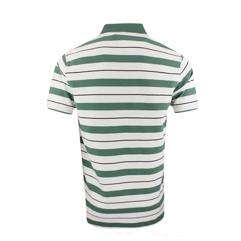 PUMA x QGC Sunday Stripe Men's Polo (White/Green) - Image 2