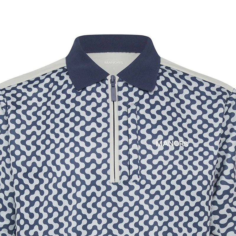 MANORS Eighteenth Ranger Men's Polo (Navy) - Image 3