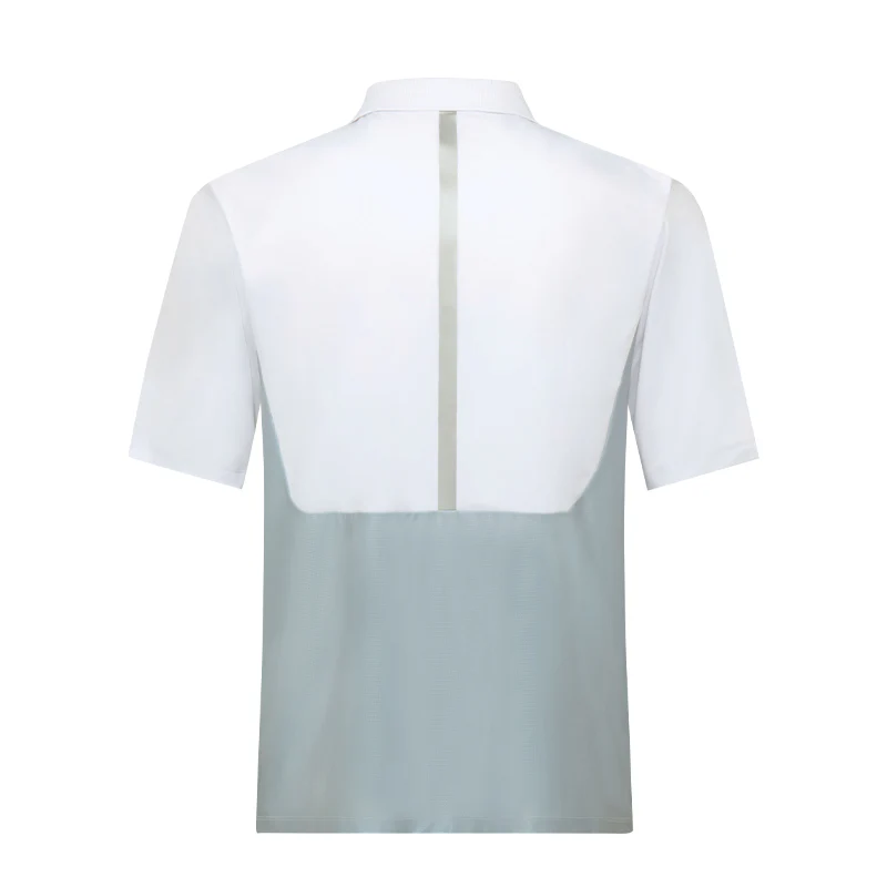 MANORS Frontier Men's Quarter Zip Polo (White) - Image 3