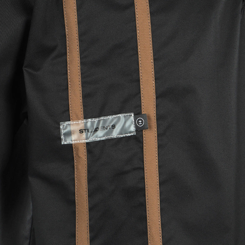 STUDENTSGOLF Akers Poplin Popover Men's Shirt (Black) - Image 3