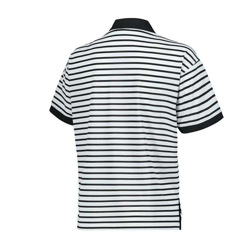 PUMA Everyday Stripe Pique Women?s Polo (White/Black) - Image 2