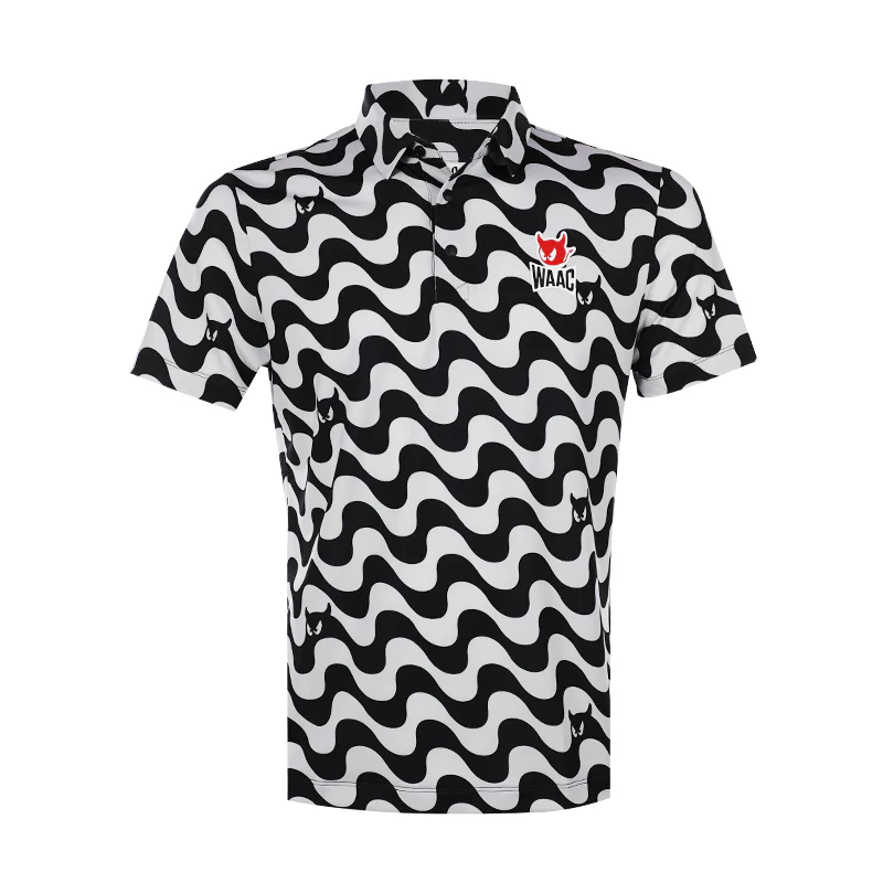 WAAC x Iron Heads Wave Waacky Men's Polo (Black)