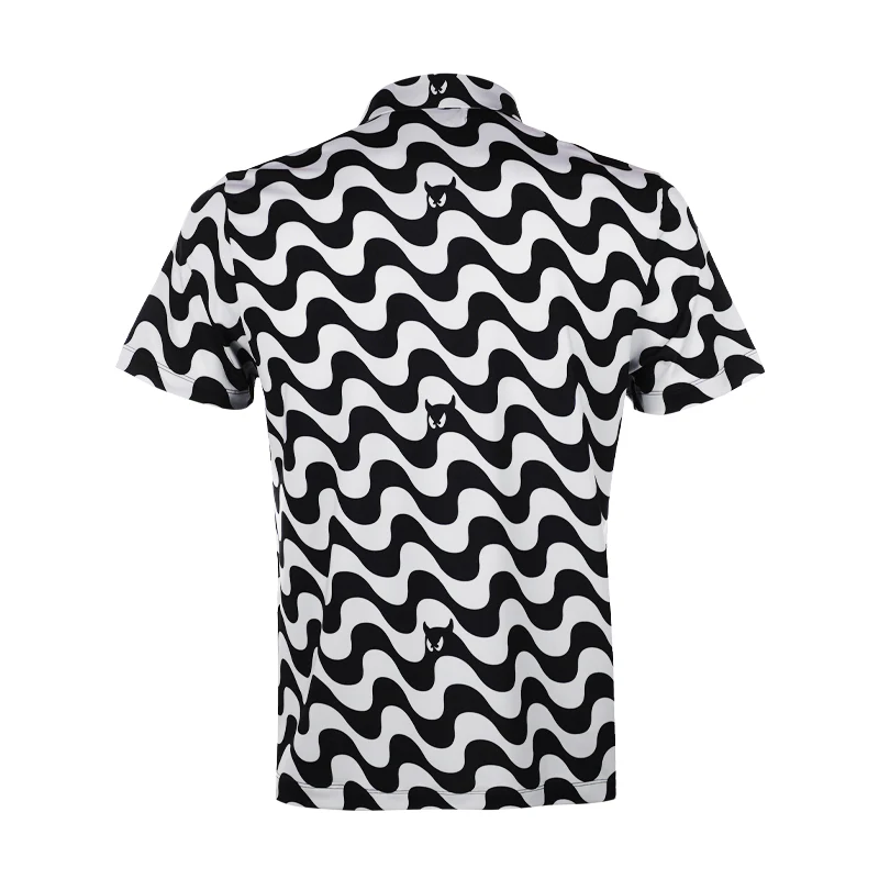 WAAC x Iron Heads Wave Waacky Men's Polo (Black) - Image 2