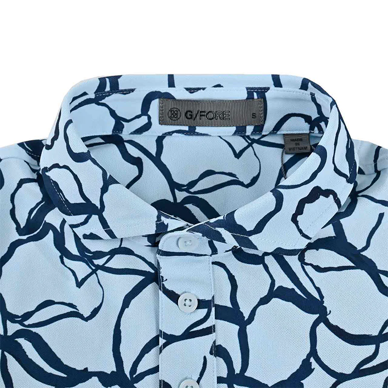 GFORE Sketch Floral Men's Pique Polo (Daybreak) - Image 3