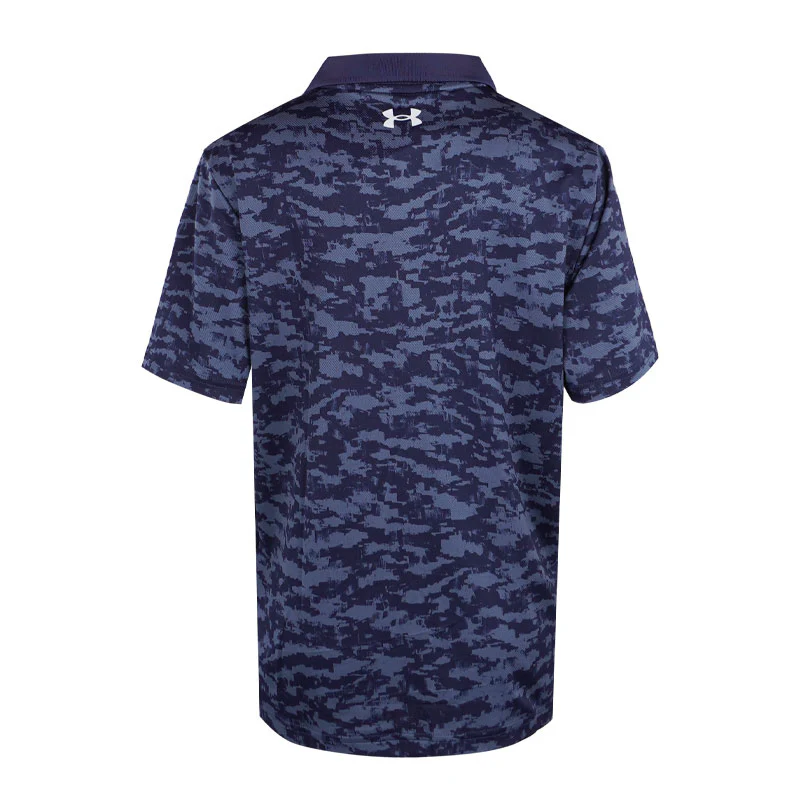 UNDER ARMOUR Matchplay Boy's Printed Polo (Midnight Navy) - Image 2