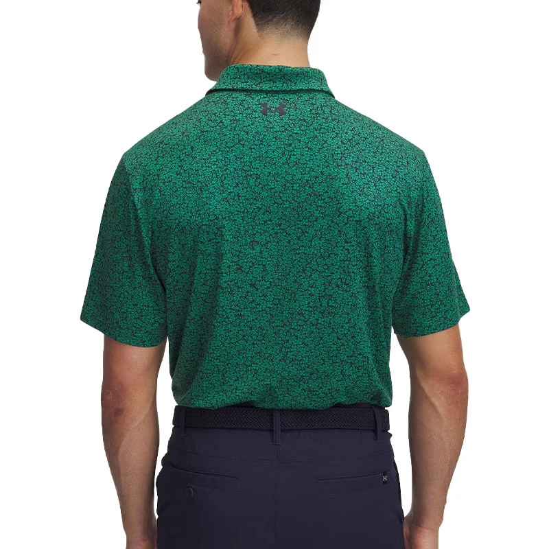UNDER ARMOUR Playoff 3.0 Stripe Men's Polo (Green/Navy) - Image 4