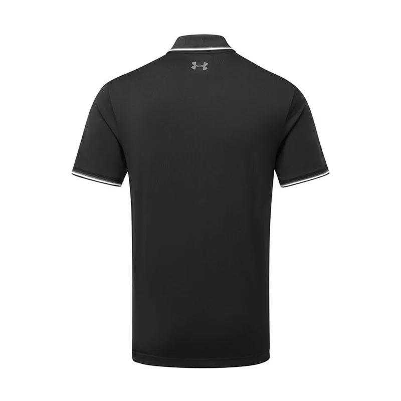 UNDER ARMOUR Playoff 3.0 Rib Men's Polo (Black/White) - Image 2