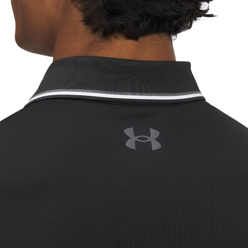 UNDER ARMOUR Playoff 3.0 Rib Men's Polo (Black/White) - Image 4
