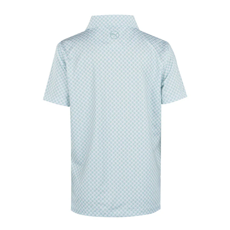 PUMA MATTR Micro Florals Boy's Polo (Mint) - Image 2