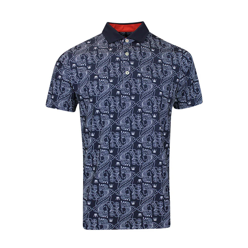 PUMA Pique Royal Men's Polo (Deep Navy/White)