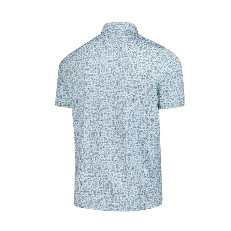 PUMA x Arnold Palmer Sketch Men's Polo (Peaceful Blue) - Image 2
