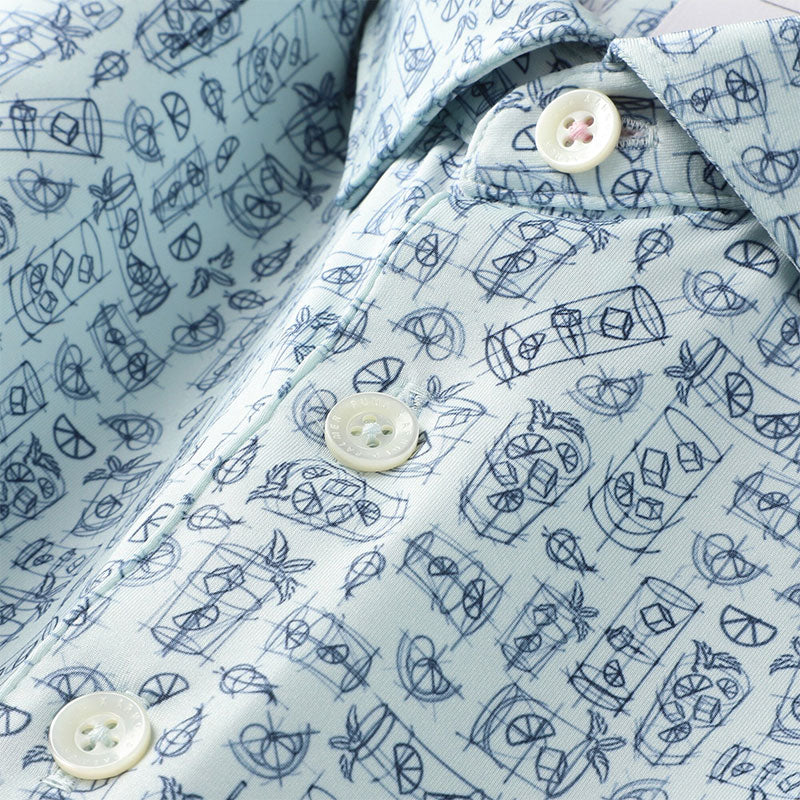 PUMA x Arnold Palmer Sketch Men's Polo (Peaceful Blue) - Image 3
