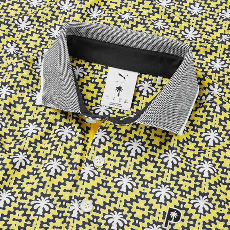 PUMA x PTC Tile Men's Polo (Sunny Yellow) - Image 3