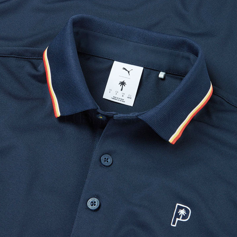 PUMA x PTC Tipped Men's Polo (Deep Navy) - Image 3