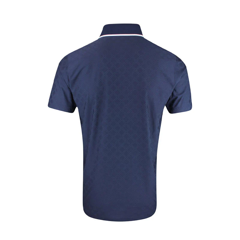 PUMA x Arnold Palmer Tipped Jaquard Men's Polo (Deep Navy) - Image 2