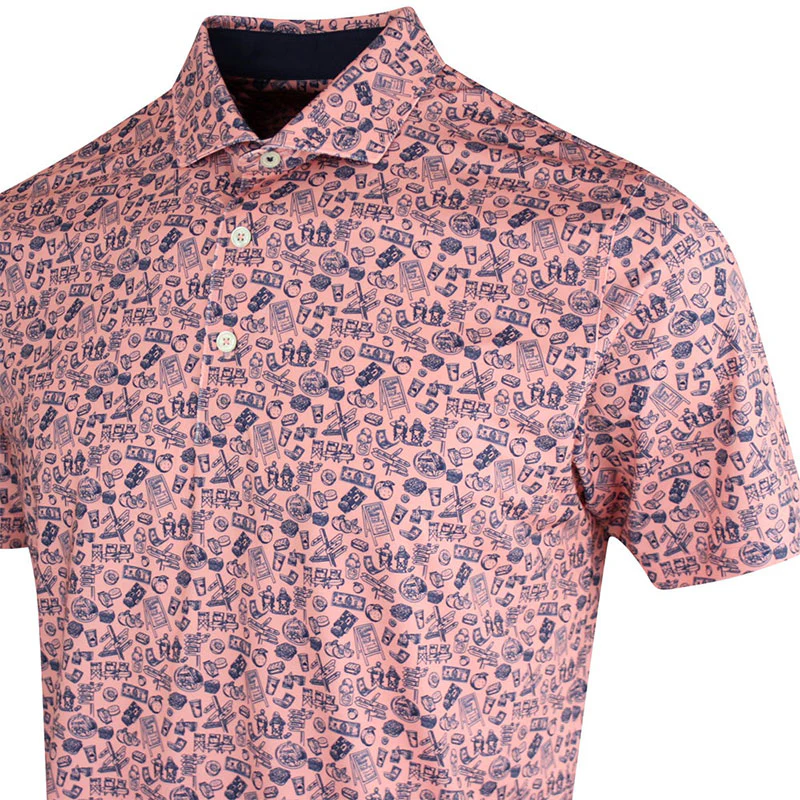 PUMA MATTR Peach Stand Men's Polo (Pink Fruit) - Image 3