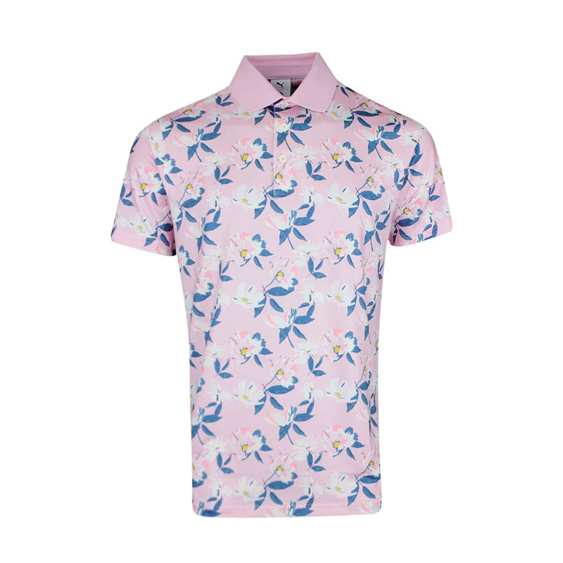 PUMA x Arnold Palmer Spring Florals Men's Polo (Pale Pink)