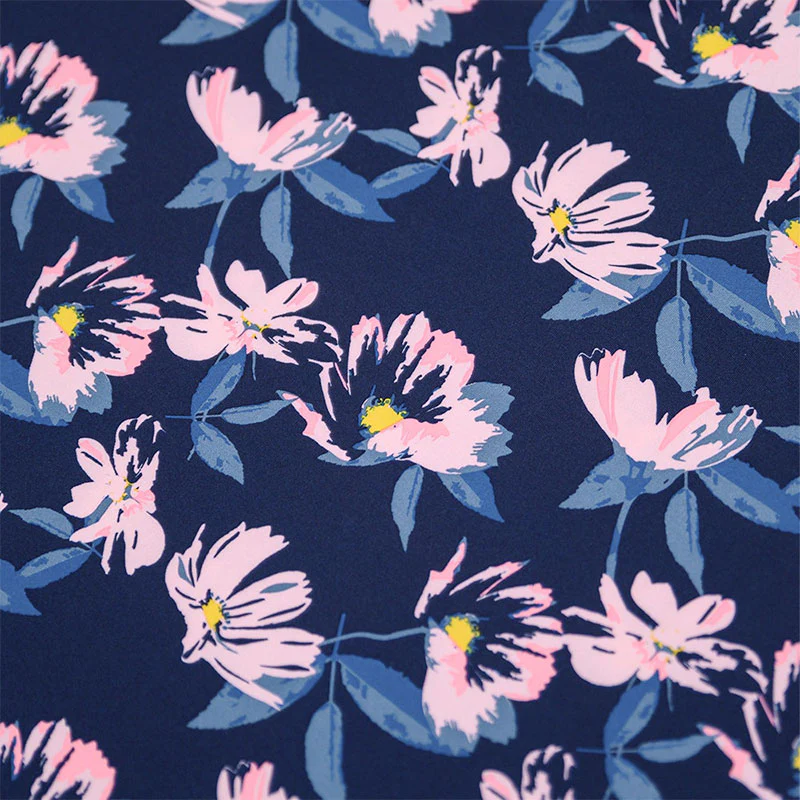 PUMA x Arnold Palmer Spring Florals Men's Polo (Navy/Pink) - Image 4