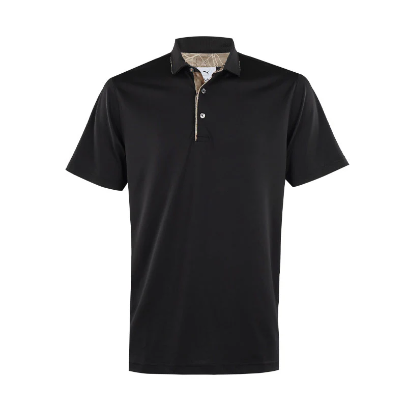 PUMA x Realtree Tipped Men's Polo (Black)