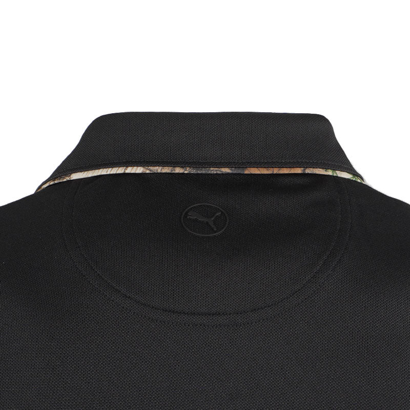 PUMA x Realtree Tipped Men's Polo (Black) - Image 4