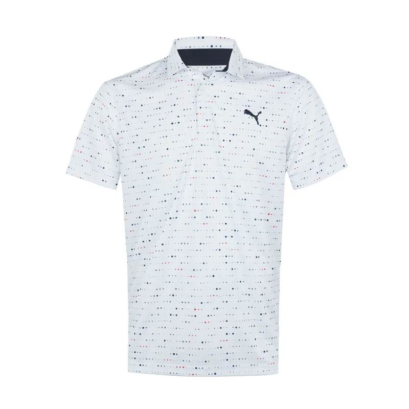 PUMA Keys Men's Polo (White/Deep Navy)