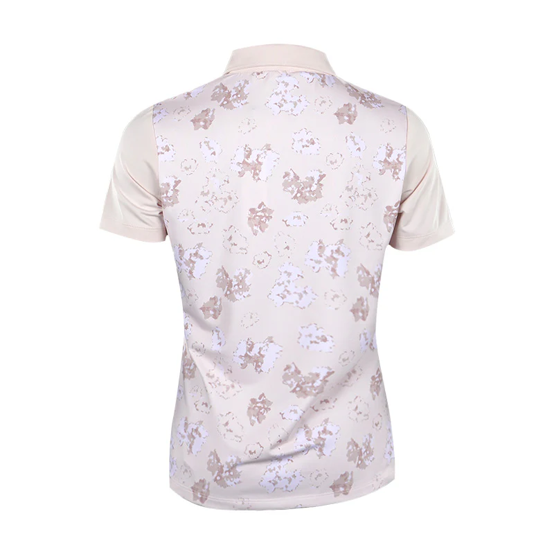 CALVIN KLEIN Harmony Printed Women's Polo (Shell Pink) - Image 2