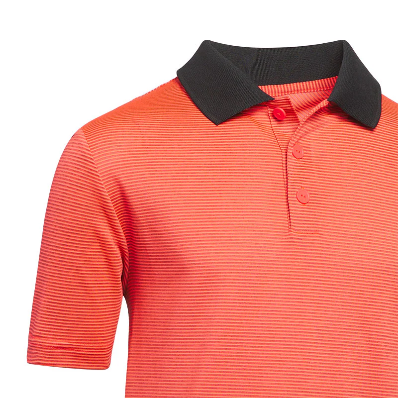 ADIDAS Ottoman Striped Boy's Polo (Red) - Image 3