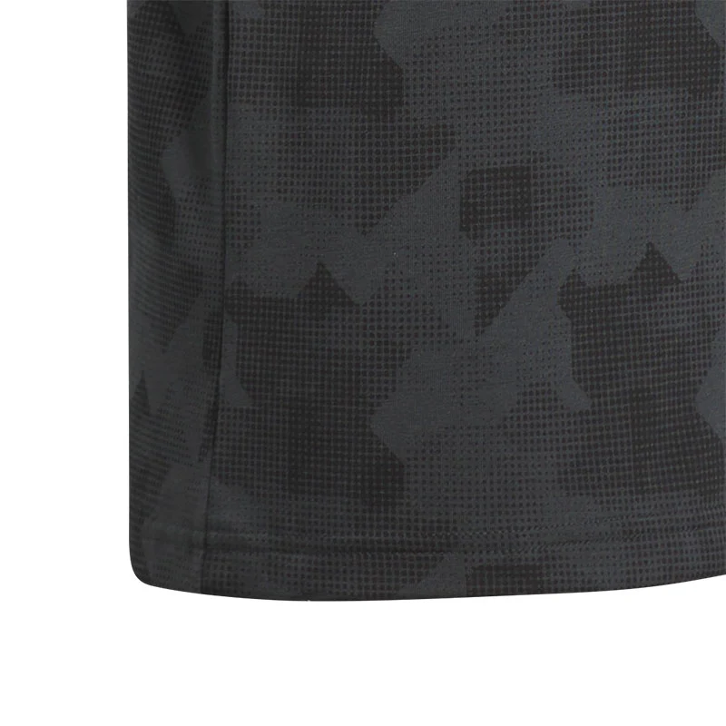 ADIDAS Printed Scripted Boy's Polo (Carbon/Black) - Image 4