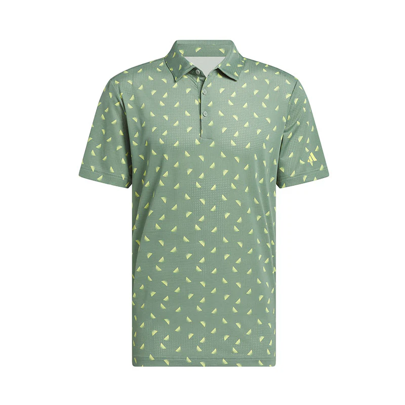 ADIDAS Ultimate365 Printed Mesh Men's Polo (Silver)