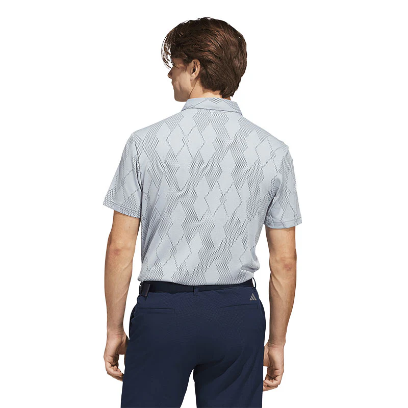 ADIDAS Ultimate365 Micro Texture Men's Polo (Blue) - Image 2