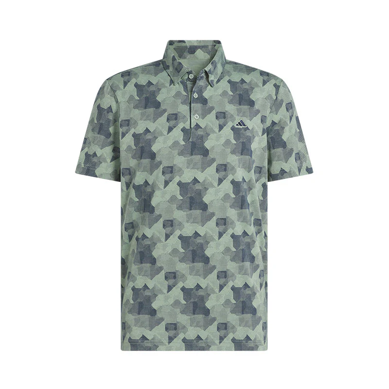 ADIDAS Go-To Printed Men's Polo (Green)