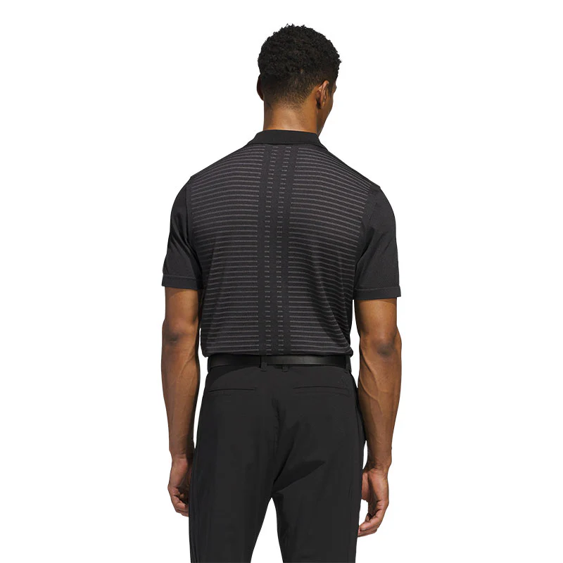 ADIDAS Ultimate365 Tour Seamless Men's Polo (Black) - Image 2