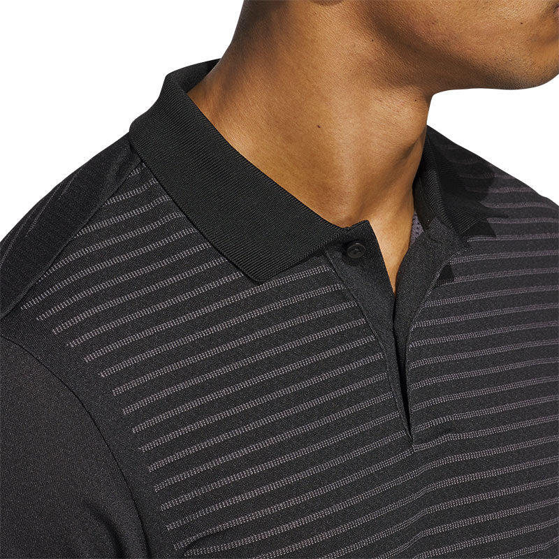 ADIDAS Ultimate365 Tour Seamless Men's Polo (Black) - Image 3